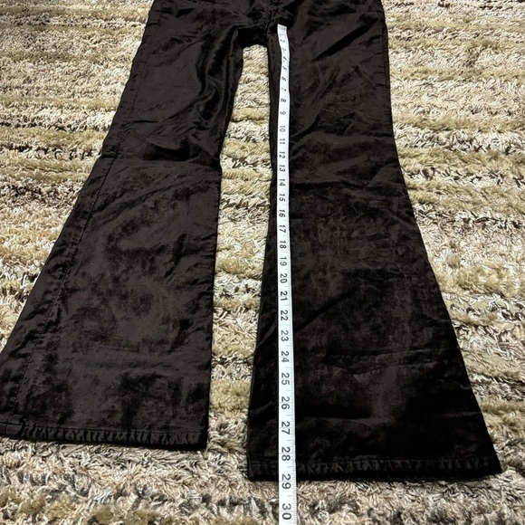 Citizens of Humanity Lilah High Rise Velvet Bootcut Pant Pony Dark Brown Size 27 - Picture 13 of 15